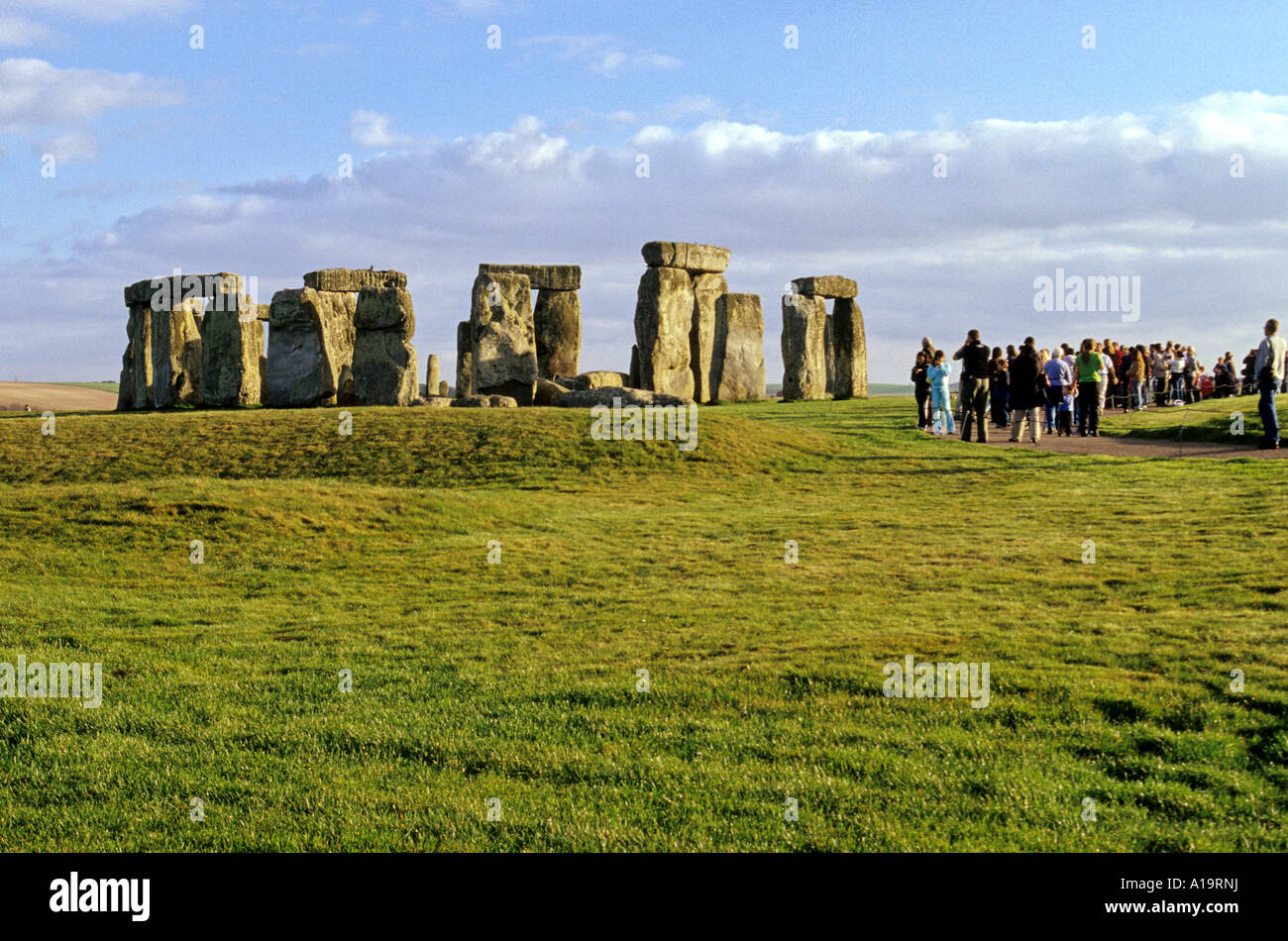 UNESCO World Heritage Neolithic Stone age ruins of Stonehenge in the
