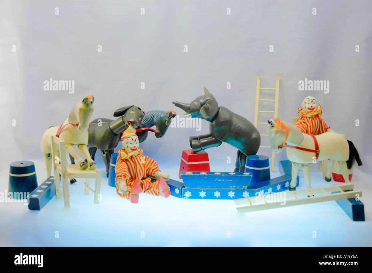 wooden circus toys