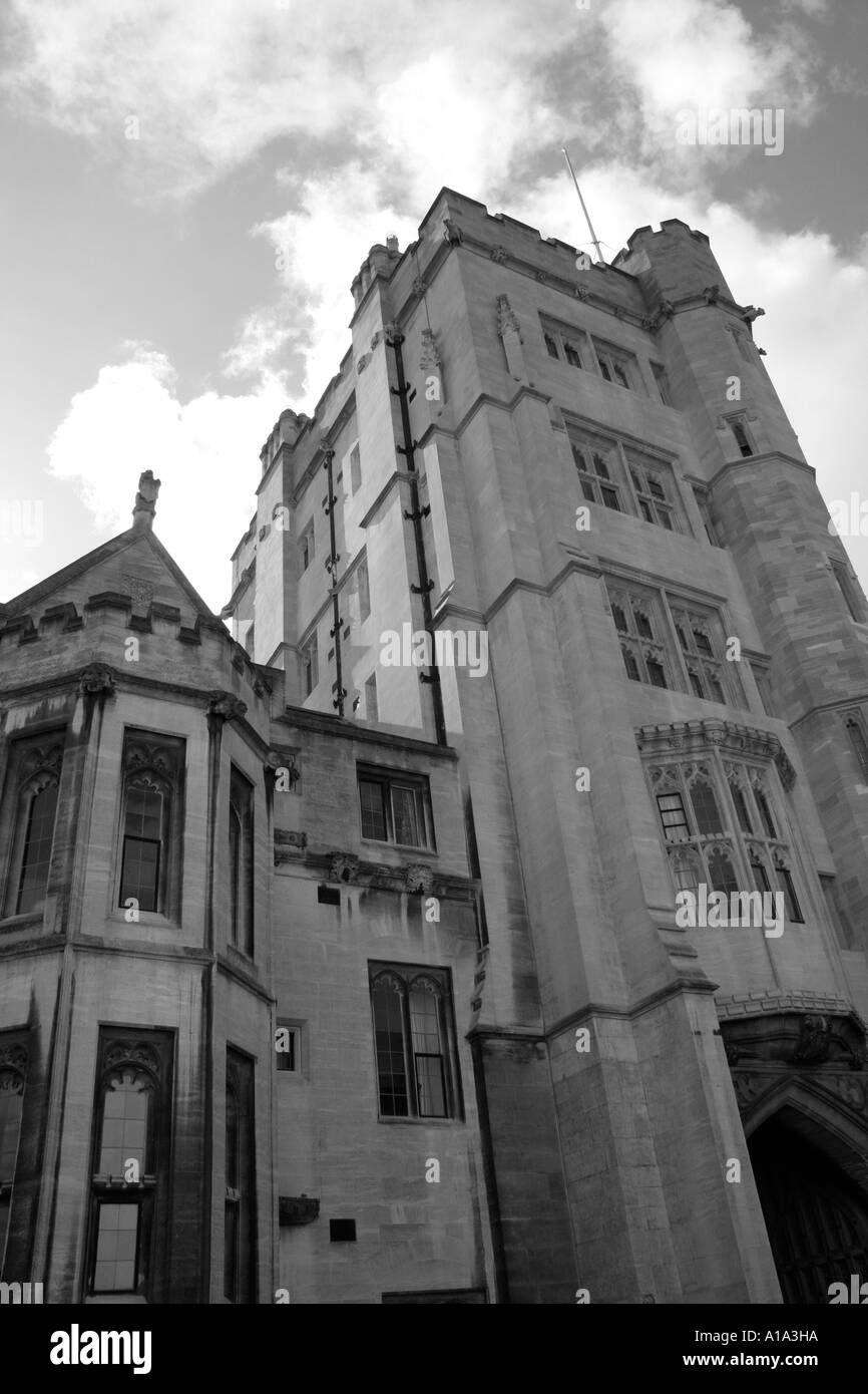 Oxford college buildings Black and White Stock Photos & Images - Alamy