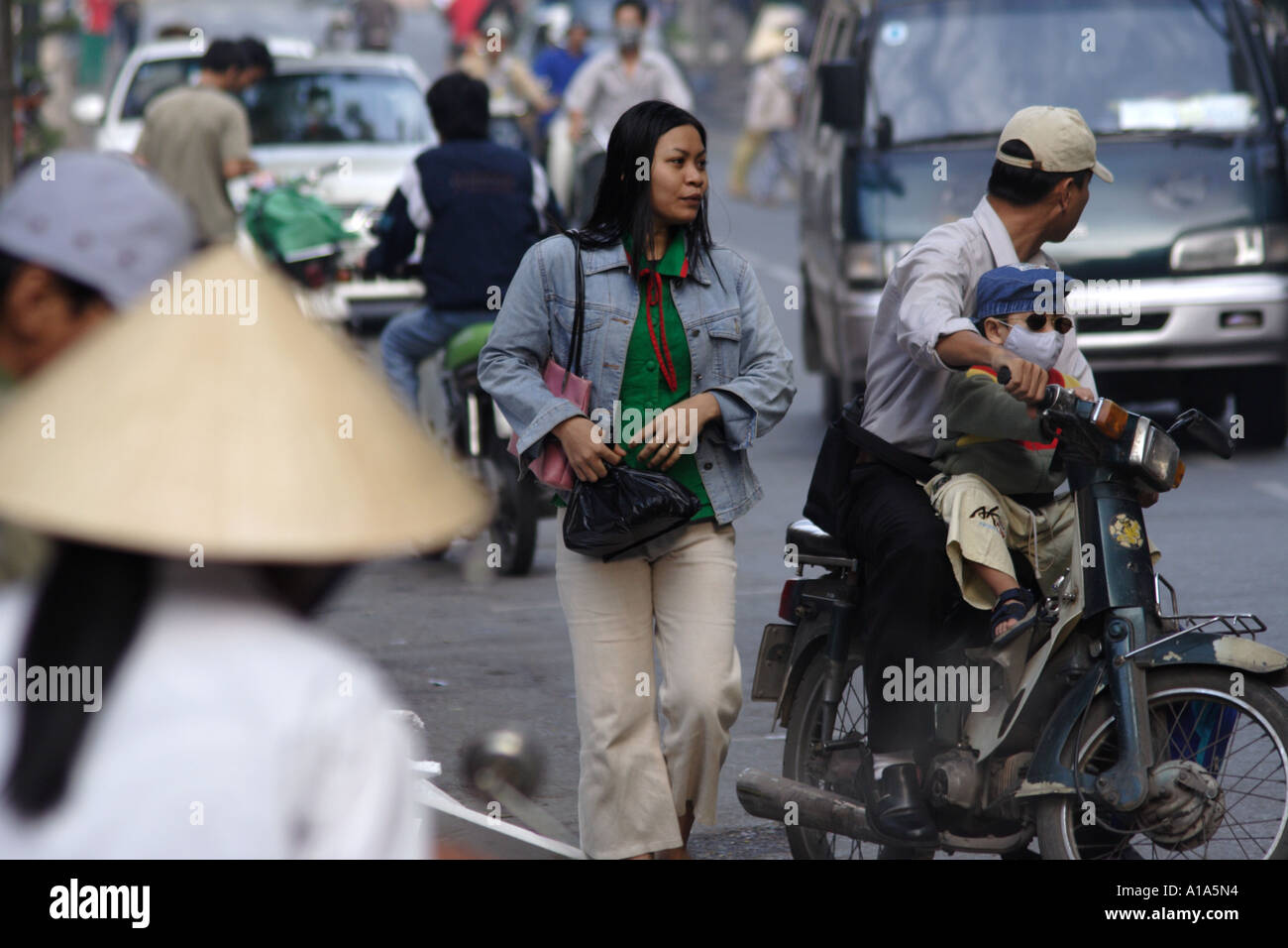 Street scene, Saigon (HCMC), Vietnam Stock Photo