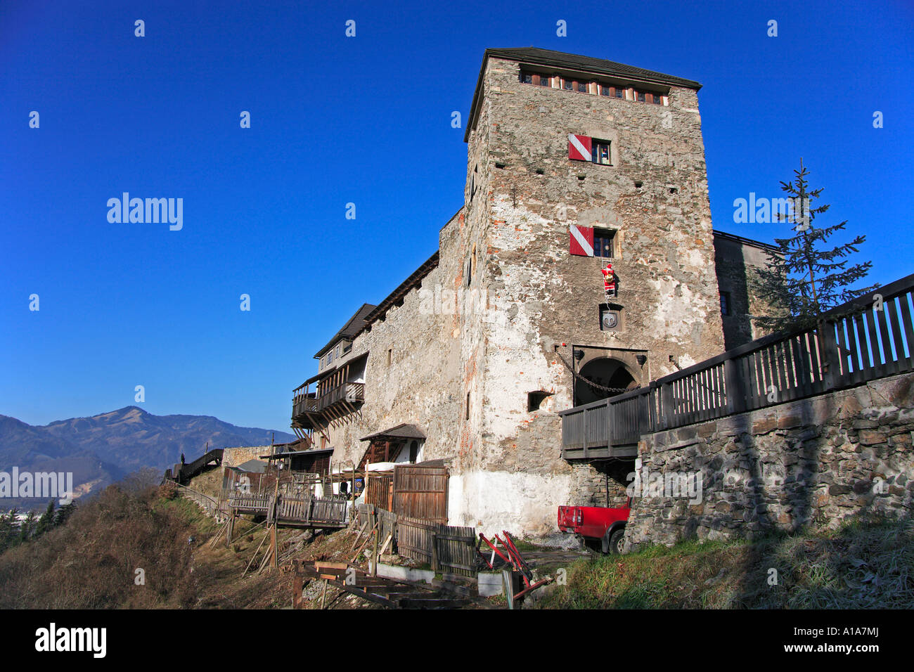 Castle Oberkapfenberg, Kapfenberg, Styria, Austria Stock Photo