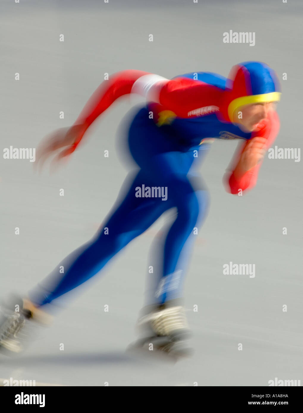 Speed skating - Eisschnelllauf Typical Stock Photo