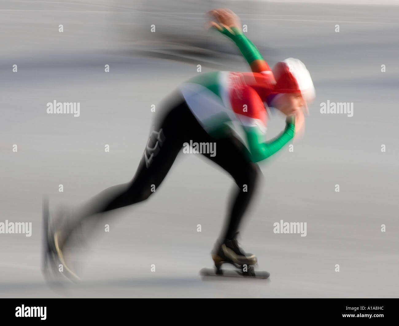Speed skating - Eisschnelllauf Typical Stock Photo