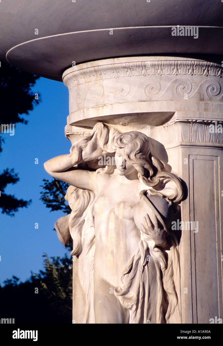 Dupont Circle fountain, Washington D.C. Stock Photo