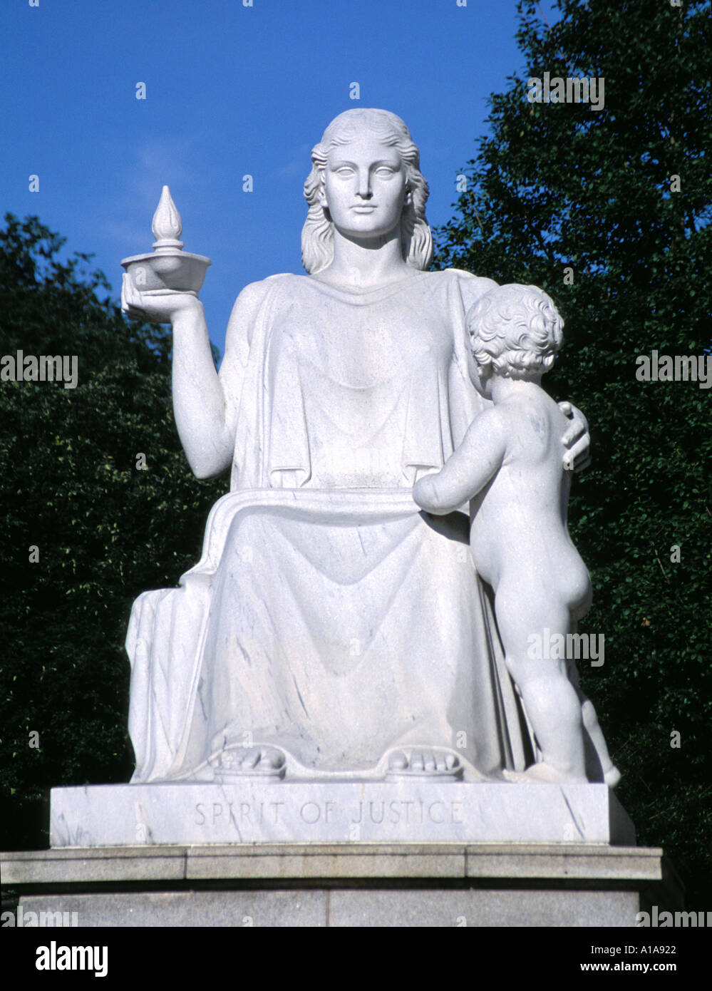 Spirit of Justice statute, Washington D.C. Stock Photo