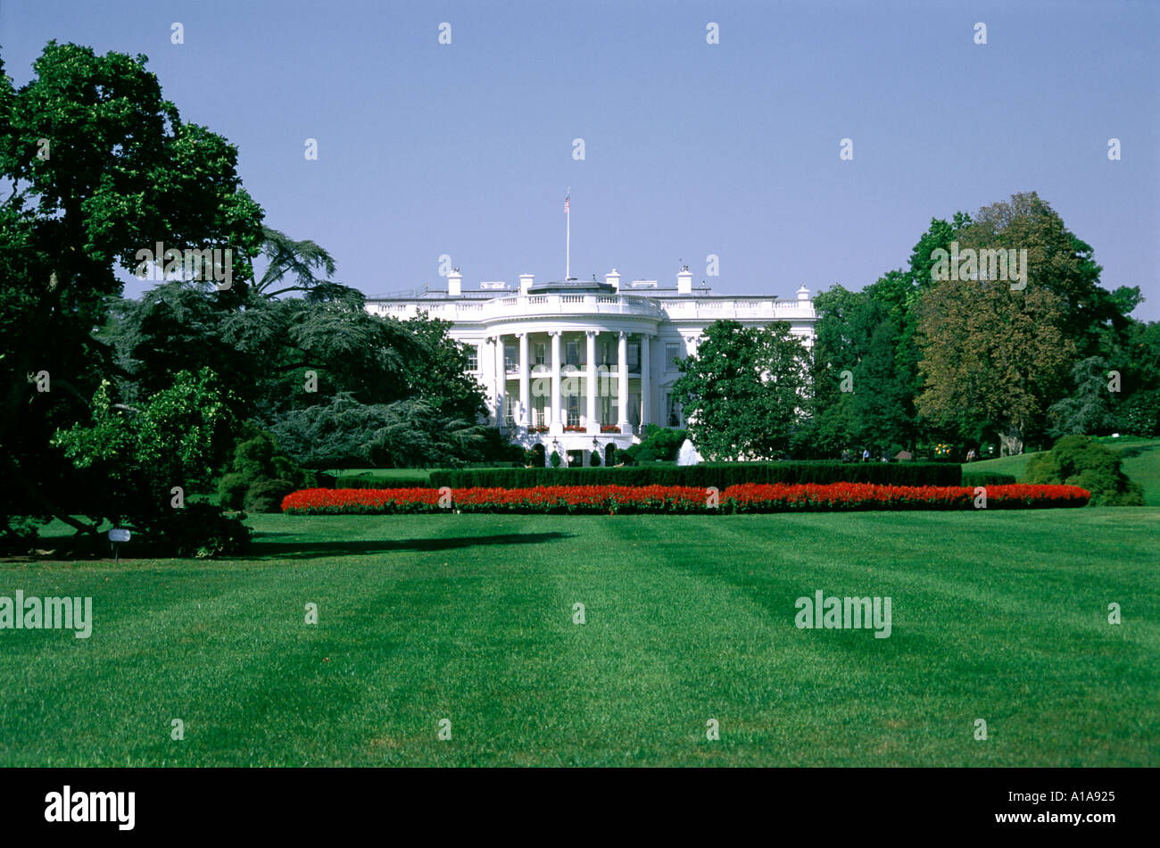 White House south lawn, Washington D.C. Stock Photo