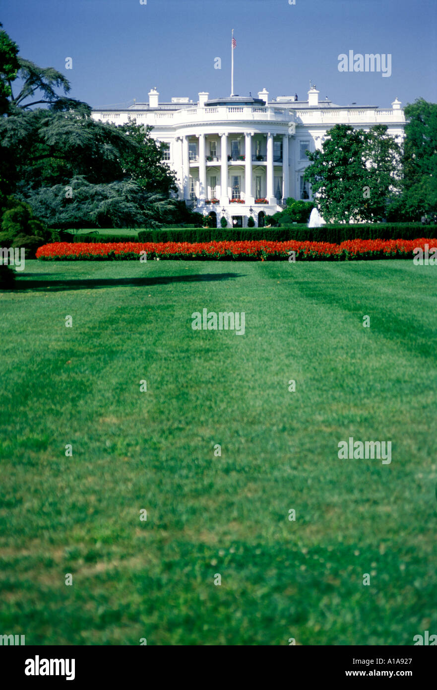 White House south lawn, Washington D.C. Stock Photo