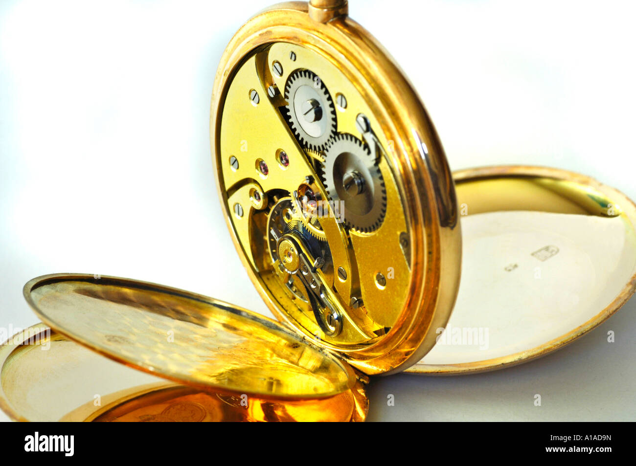 Golden pocket watch, about 1900 Stock Photo - Alamy
