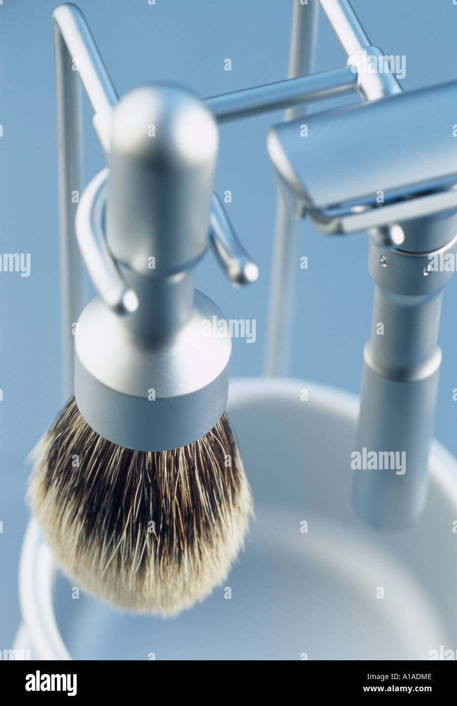 A traditional shaving set Stock Photo Alamy
