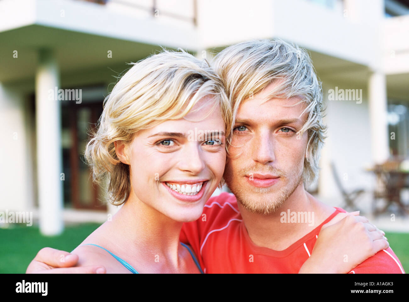 Happy young couple Stock Photo