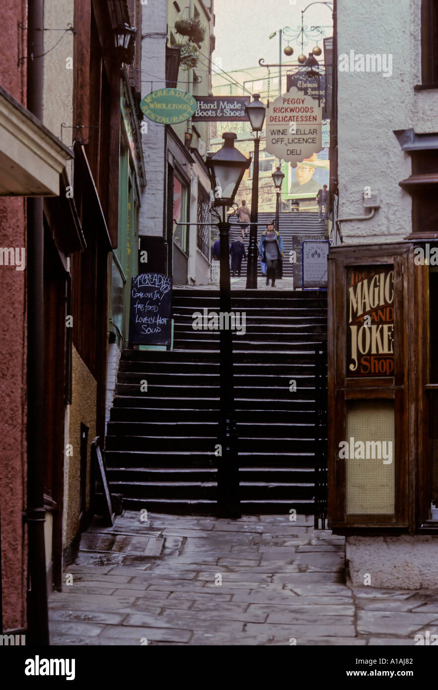 Christmas Steps Bristol City Centre England Stock Photo Alamy