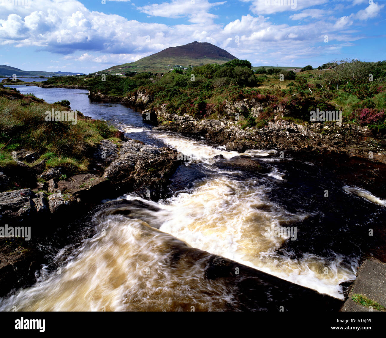 Dawros River at Ballynakill Galway Ireland Stock Photo