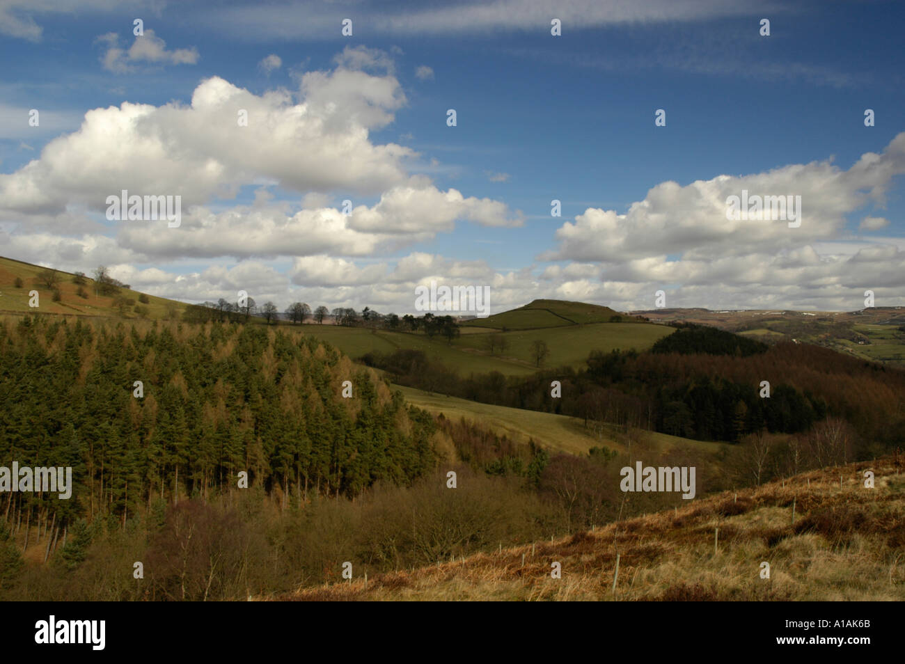 View of Win Hill from Abney Grange Peak District National Park