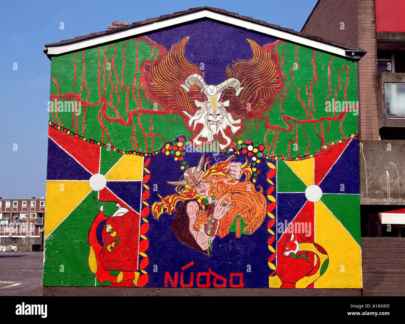 Republican Mural Belfast Northern Ireland Stock Photo