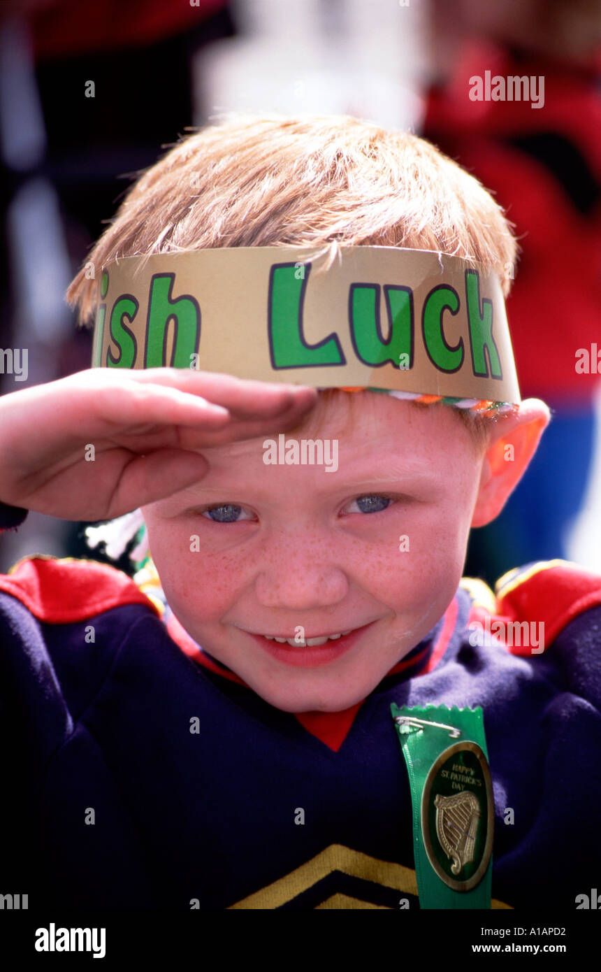 St Patricks Day West Belfast Northern Ireland Stock Photo