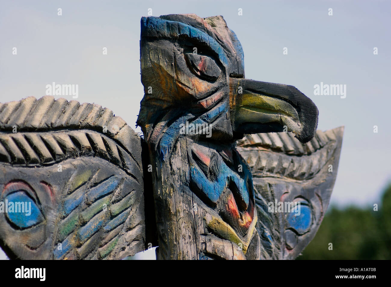 totem pole Alaska Stock Photo - Alamy