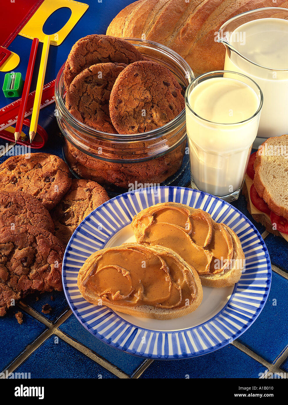 CHILDREN'S SNACK FOOD Stock Photo Alamy