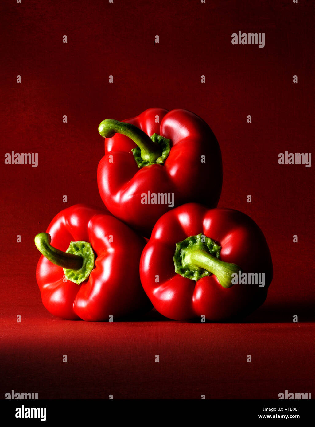 Three bell peppers red hi-res stock photography and images - Alamy
