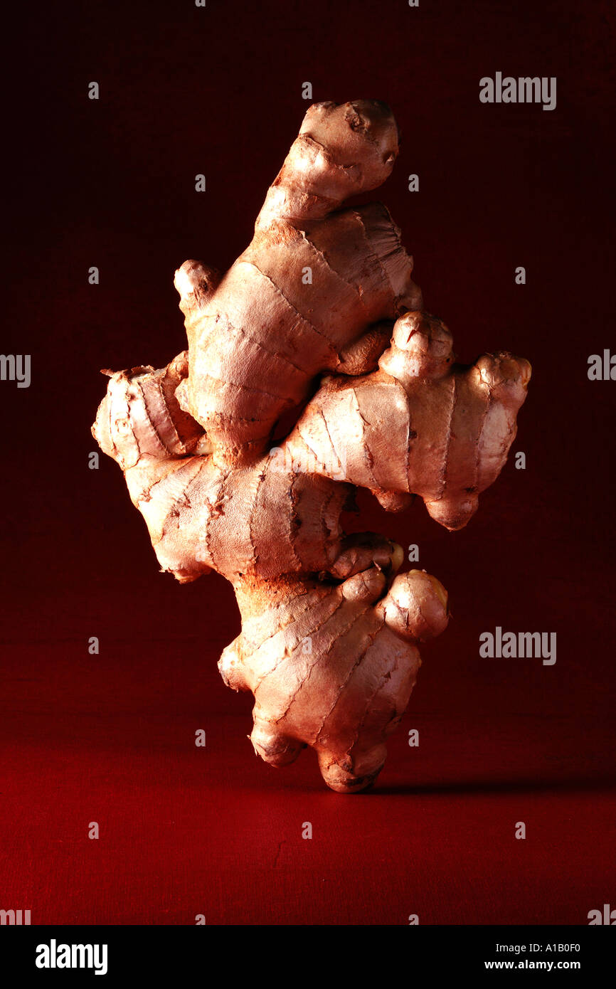 root ginger Stock Photo