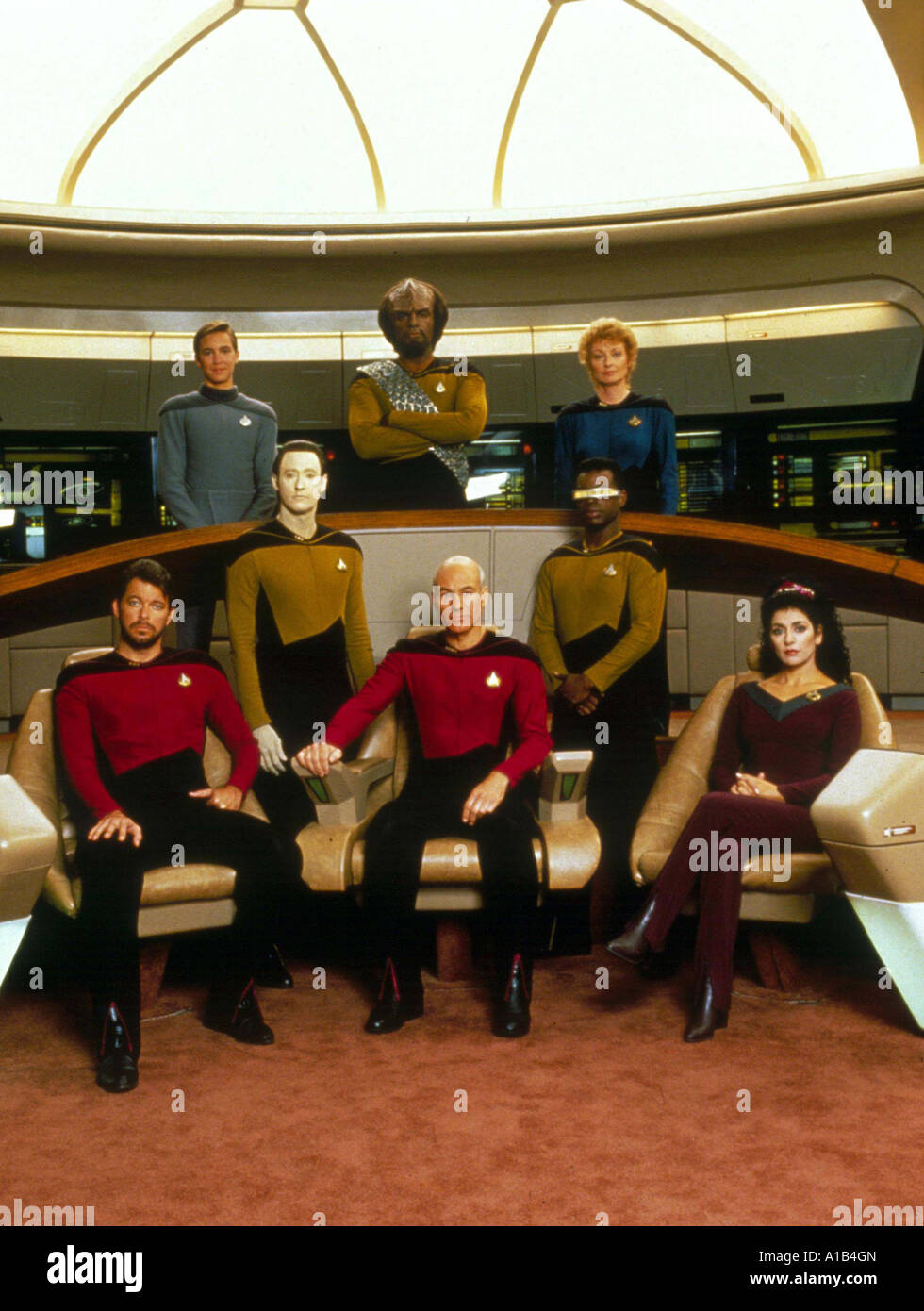 Star Trek The Next Generation Year 1987 1994 Director Corey Allen Gabrielle Beaumont Patrick Stewart Captain Jean Luc Picard Bre Stock Photo