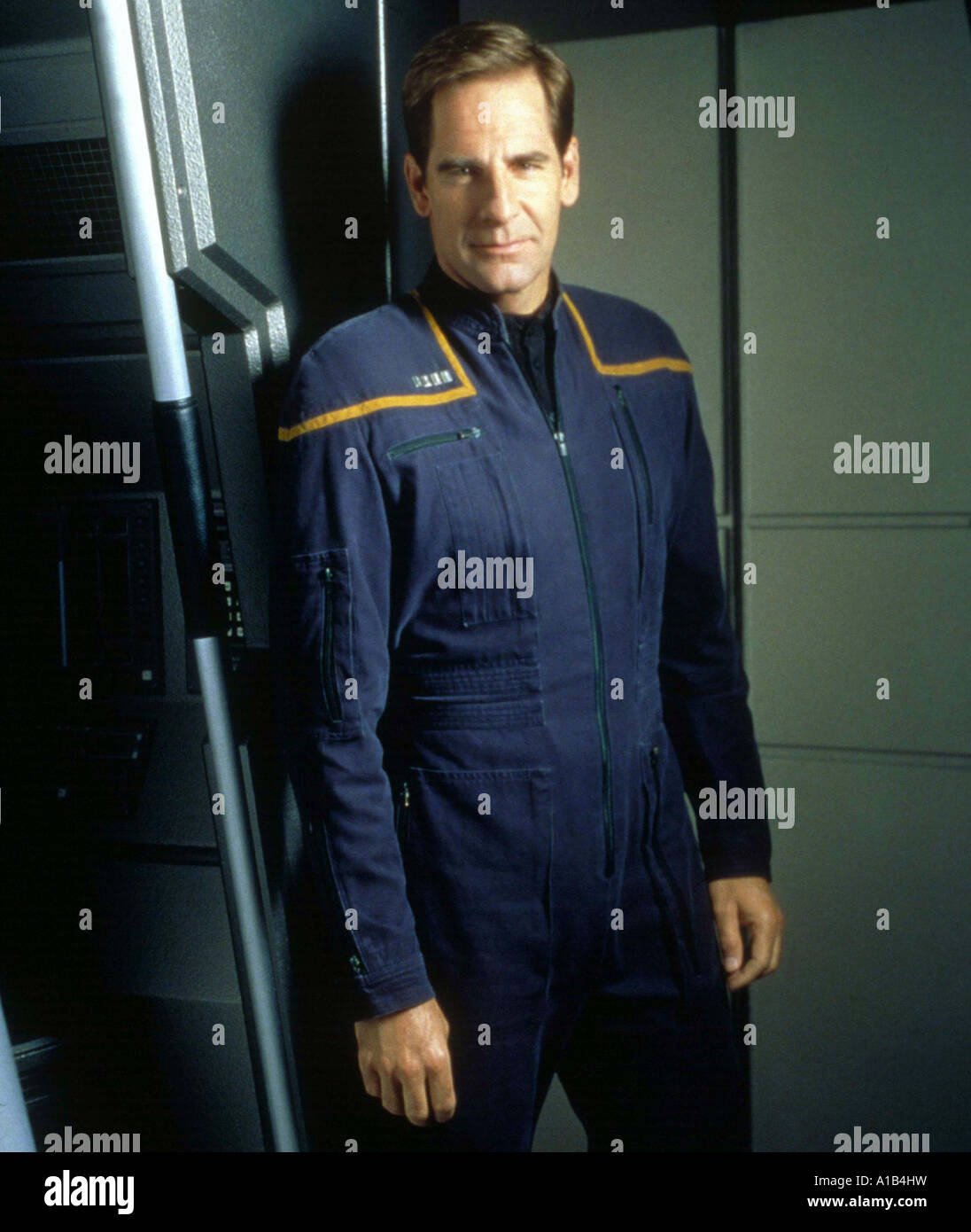 Star Trek Enterprise Year 2001 Director LeVar Burton Jim Charleston Scott Bakula Jonathan Archer Stock Photo
