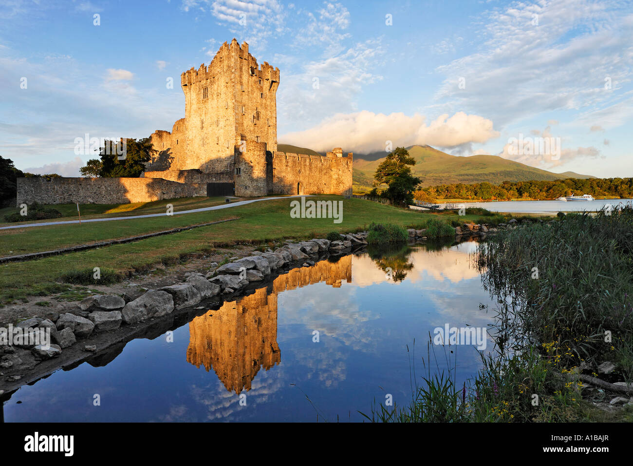 Ross Castle At The Lough Lane Killarney National Park Killarney
