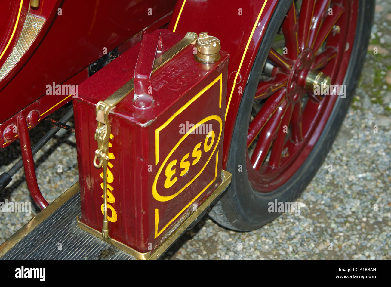 Fuel tank, Vintage car Swift, year 1904 Stock Photo Alamy
