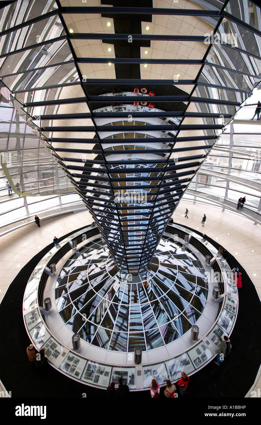 The Glass Dome Reichstag Federal Parliament Building Berlin Germany ...