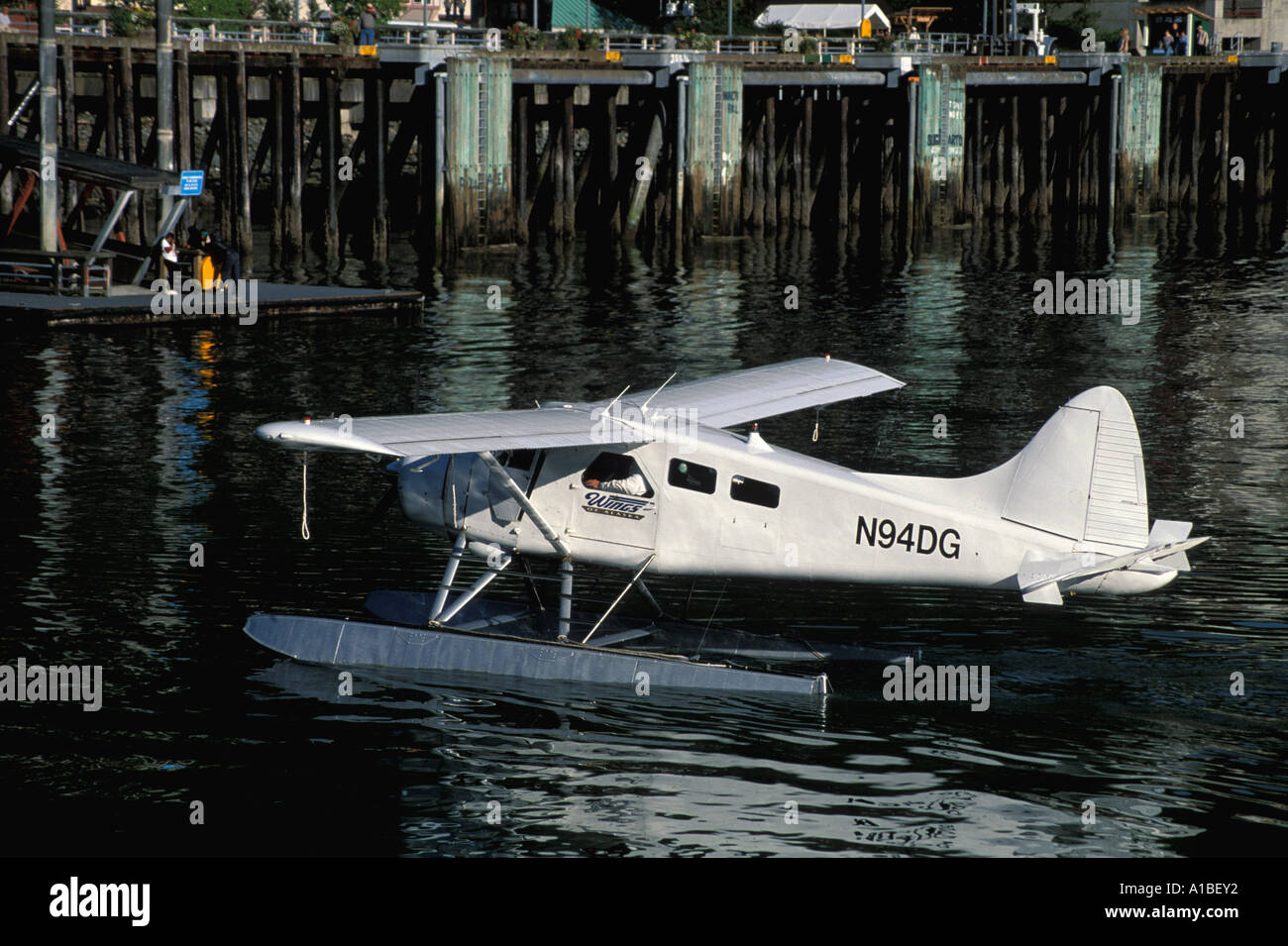 Alaska float plane Juneau Stock Photo Alamy