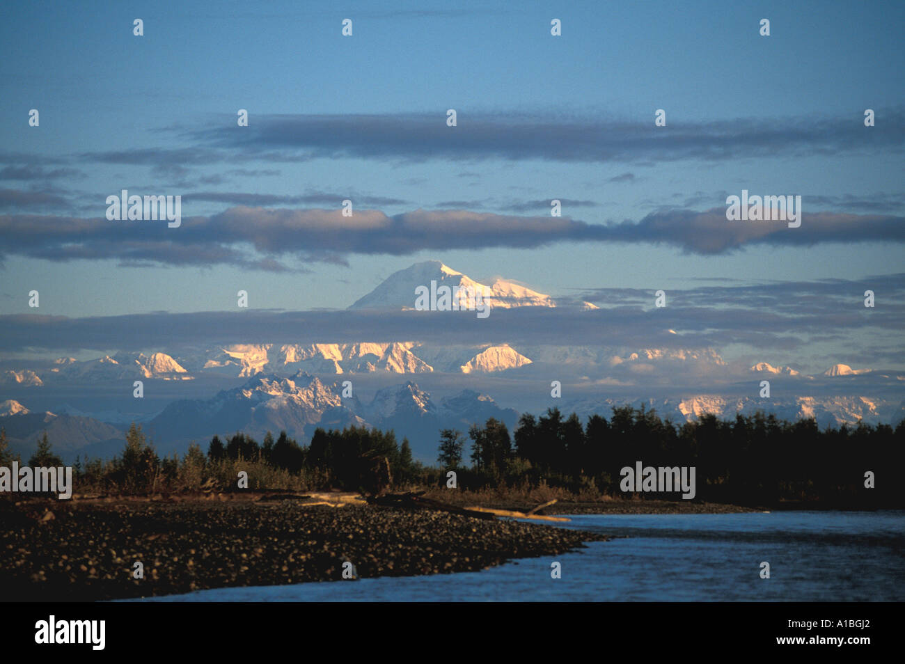 Alaska Mount McKinley  Denali Stock Photo