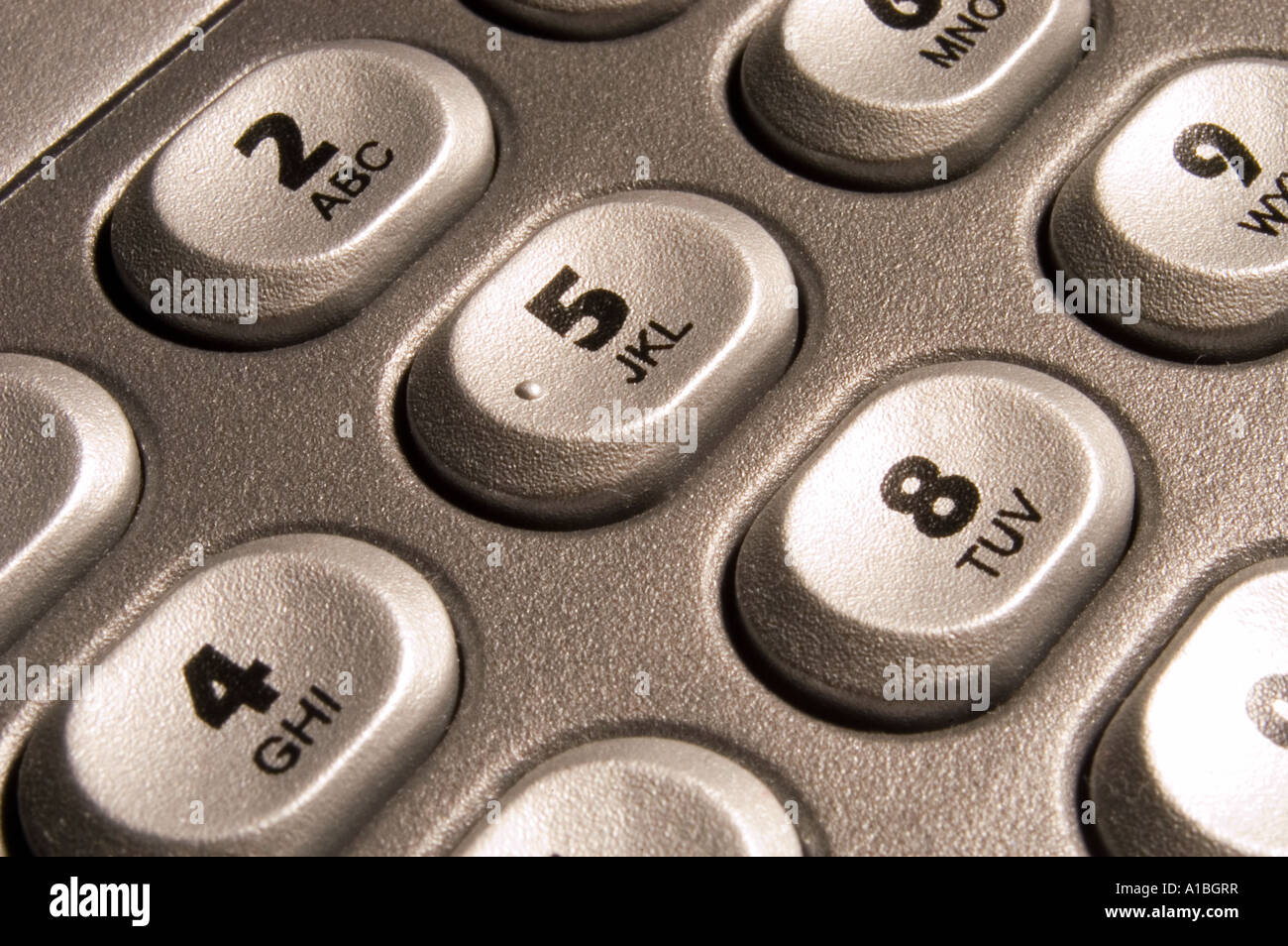 close up touch pad telephone comunication Stock Photo