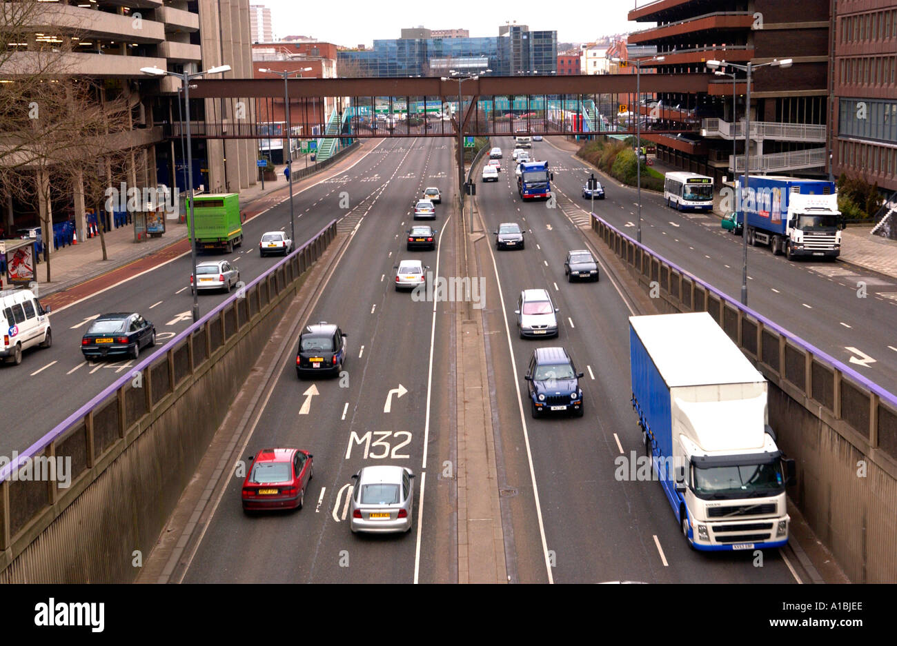 Traffic in Bristol city centre England UK Stock Photo Alamy