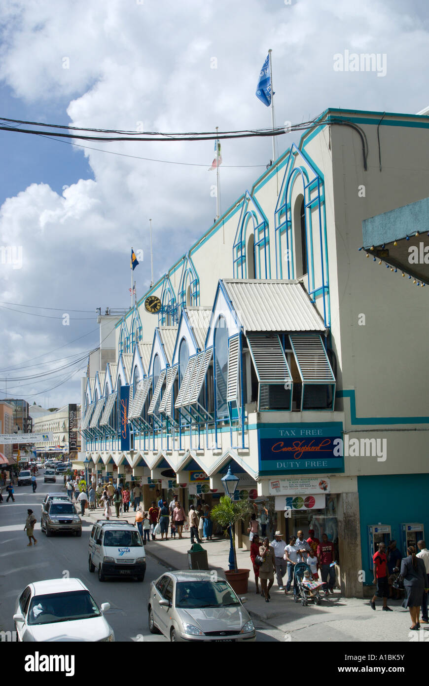 Barbados capital Bridgetown Cave Shepherd department store Stock Photo