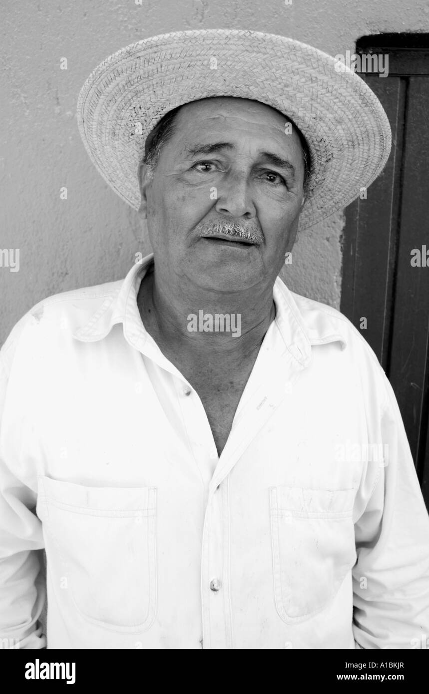 Portrait of a mexican cowboy Barra Navidad Mexico Stock Photo