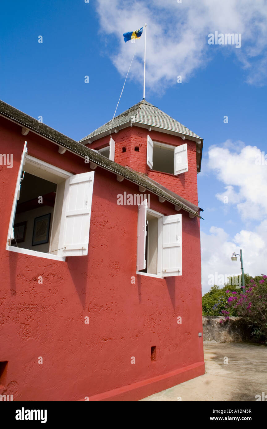 Barbados Gun Hill Signal Station St George British empire army and police station Stock Photo