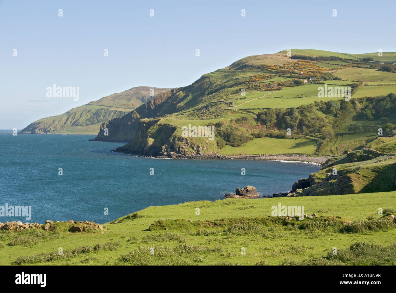 Northern Ireland Antrim Coast and Glens Torr Head Scenic Drive Stock ...