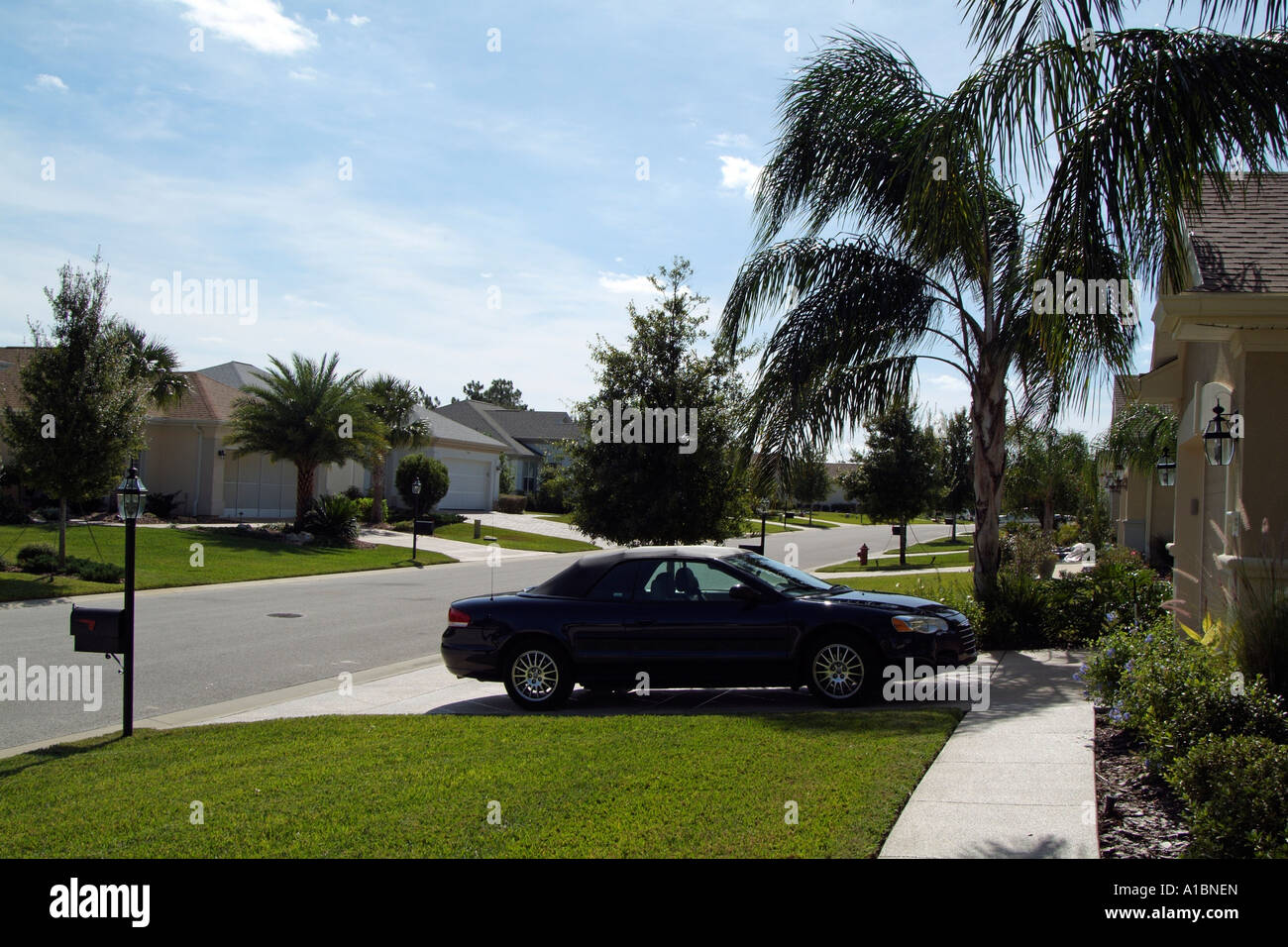 Exculsive housing development. Florida USA Stock Photo Alamy