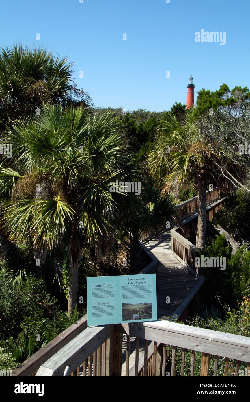 Lighthouse Point Park on the Pont De Leon Inlet. Daytona Florida USA Stock Photo