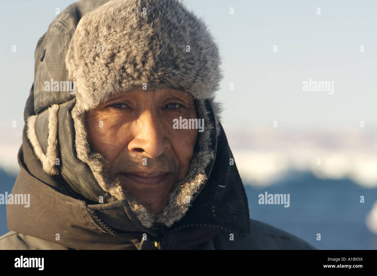 Portrait of Theo Ikummaaq Inuit hunter Igloolik or Iglulik Nunavut