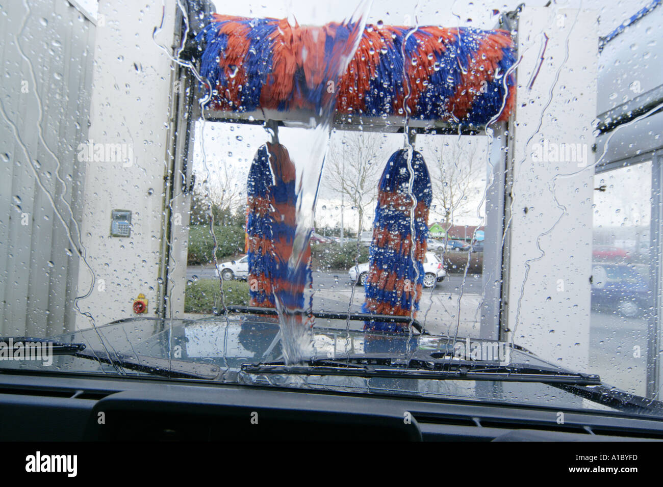 Automatic Car wash Stock Photo