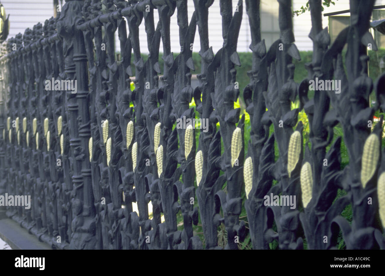 ROUGH IRON FENCE FRENCH QUARTER NEW ORLEANS LOUISIANA Stock Photo Alamy