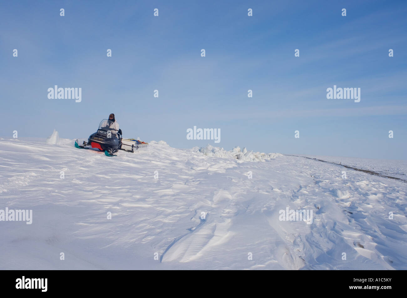 Inupiat ranger from Aklavik patrols the Canadian border off Herschel