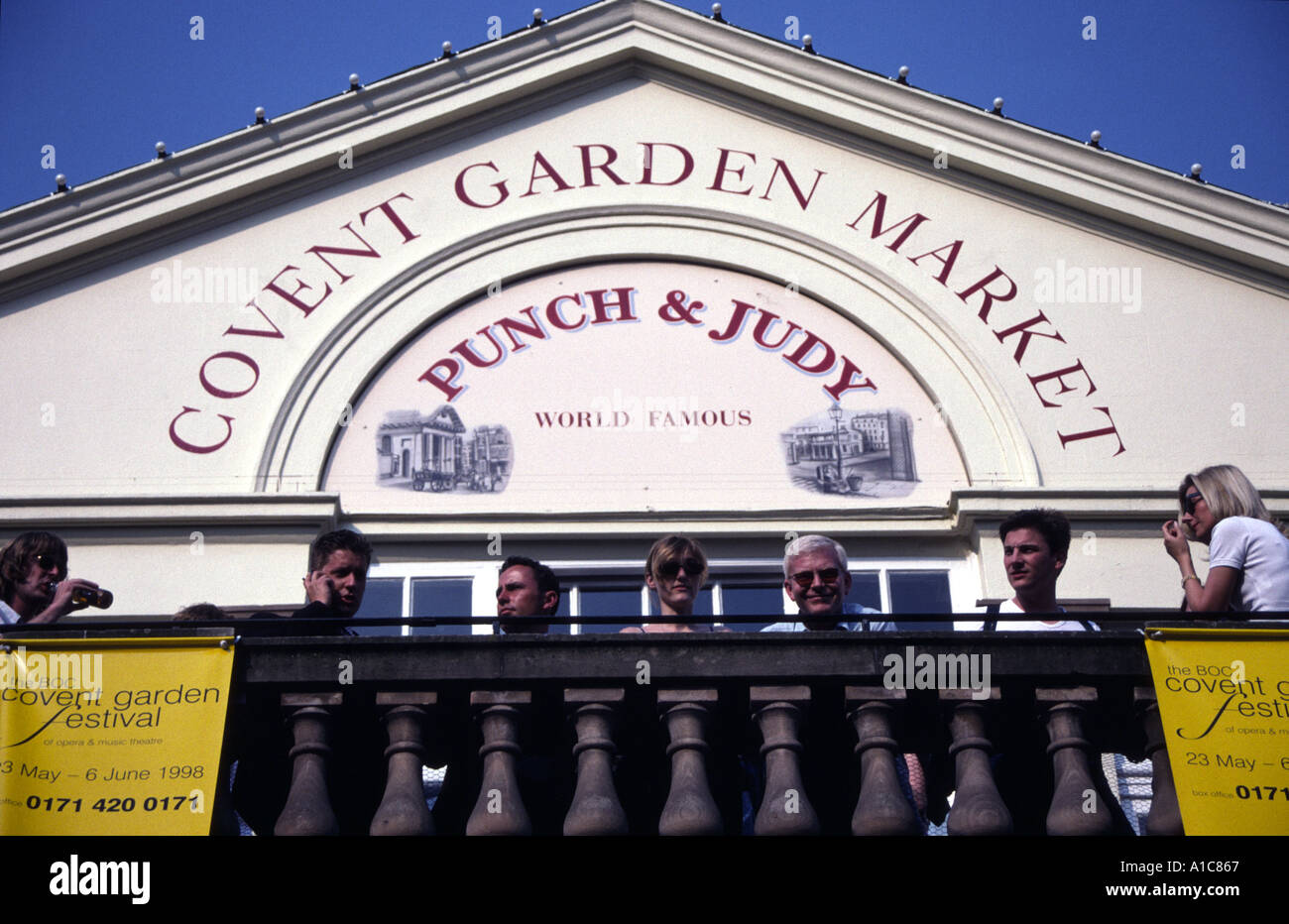 Punch and Judy bar Covent Garden London Stock Photo Alamy