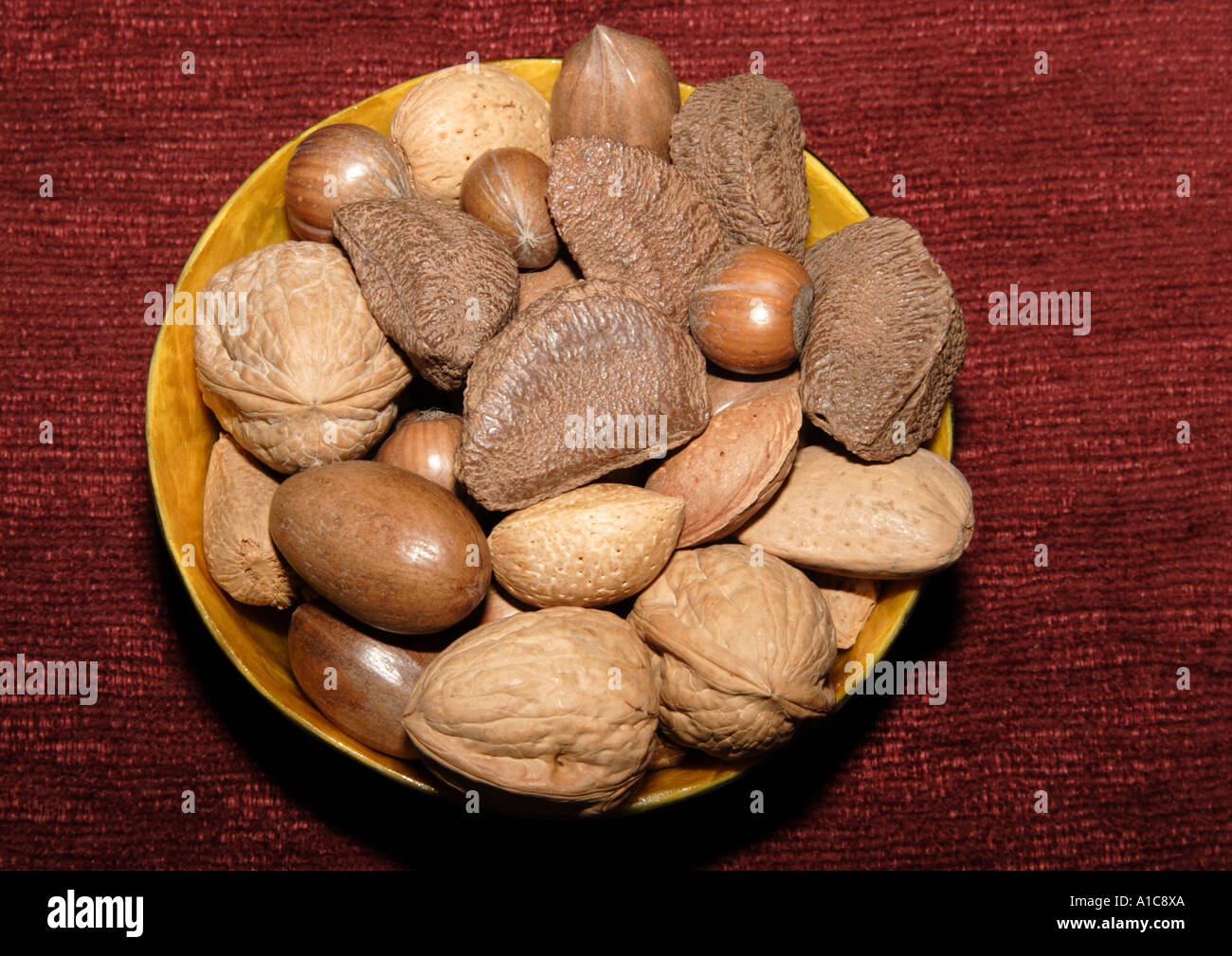 Nuts in shells Stock Photo Alamy