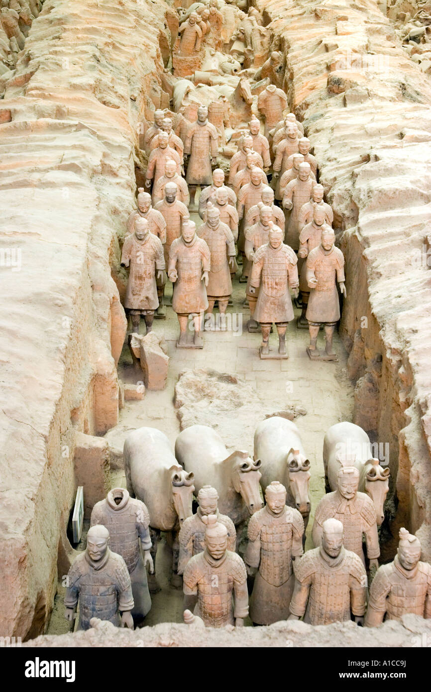 The ancient terracotta warriors Xian Stock Photo - Alamy