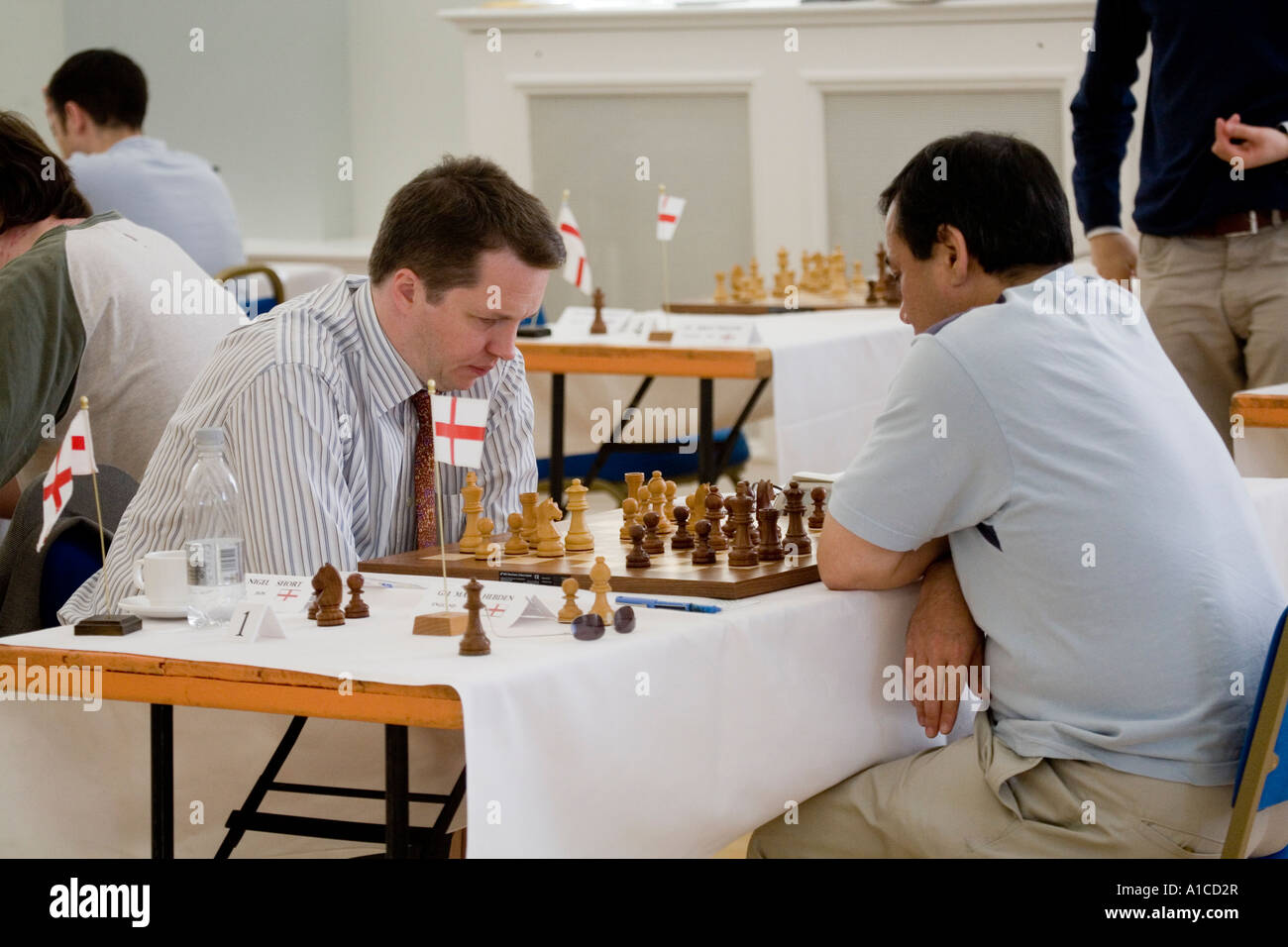 European Individual Chess Championship Liverpool 2006 Grandmaster Nigel Short Stock Photo