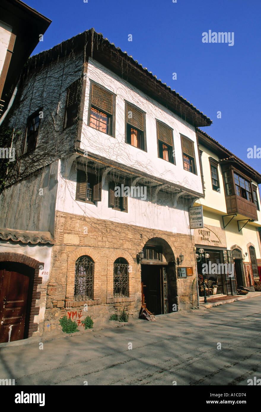 Ottoman house, Kaleici, Antalya, Turkey Stock Photo