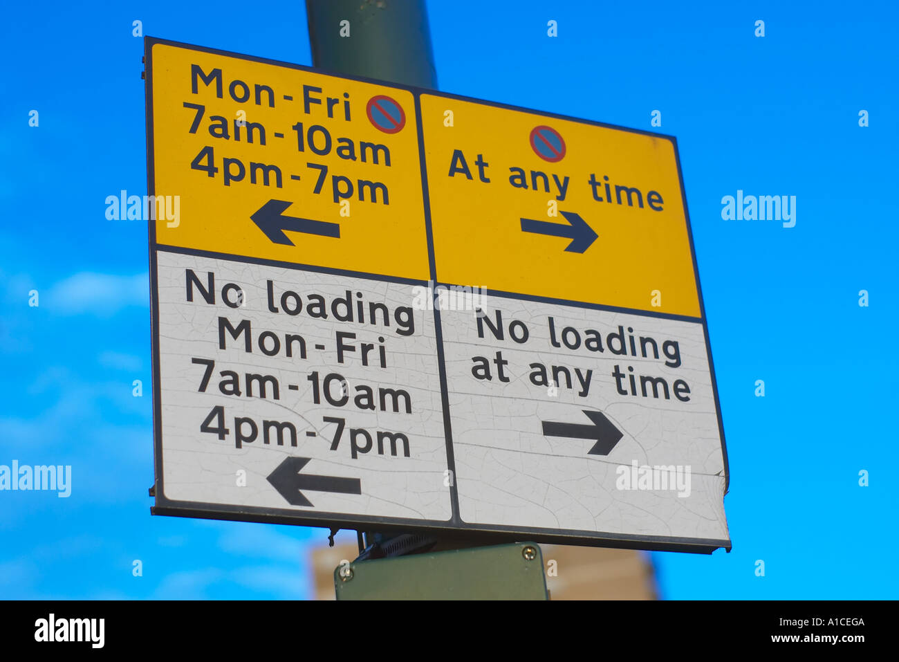 Restriction loading sign hires stock photography and images Alamy
