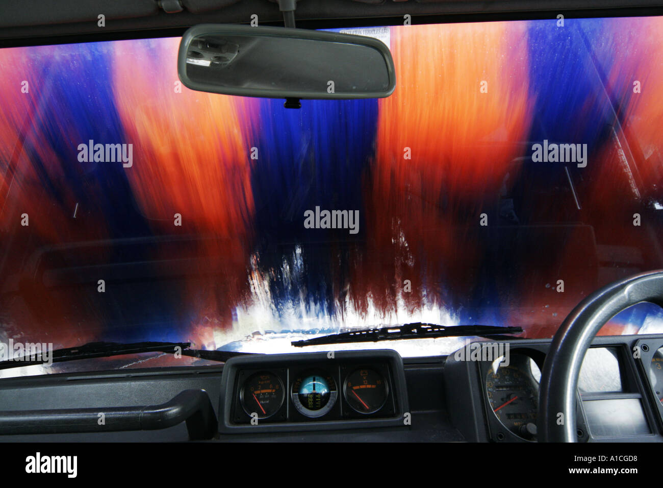 Automatic Car wash Stock Photo