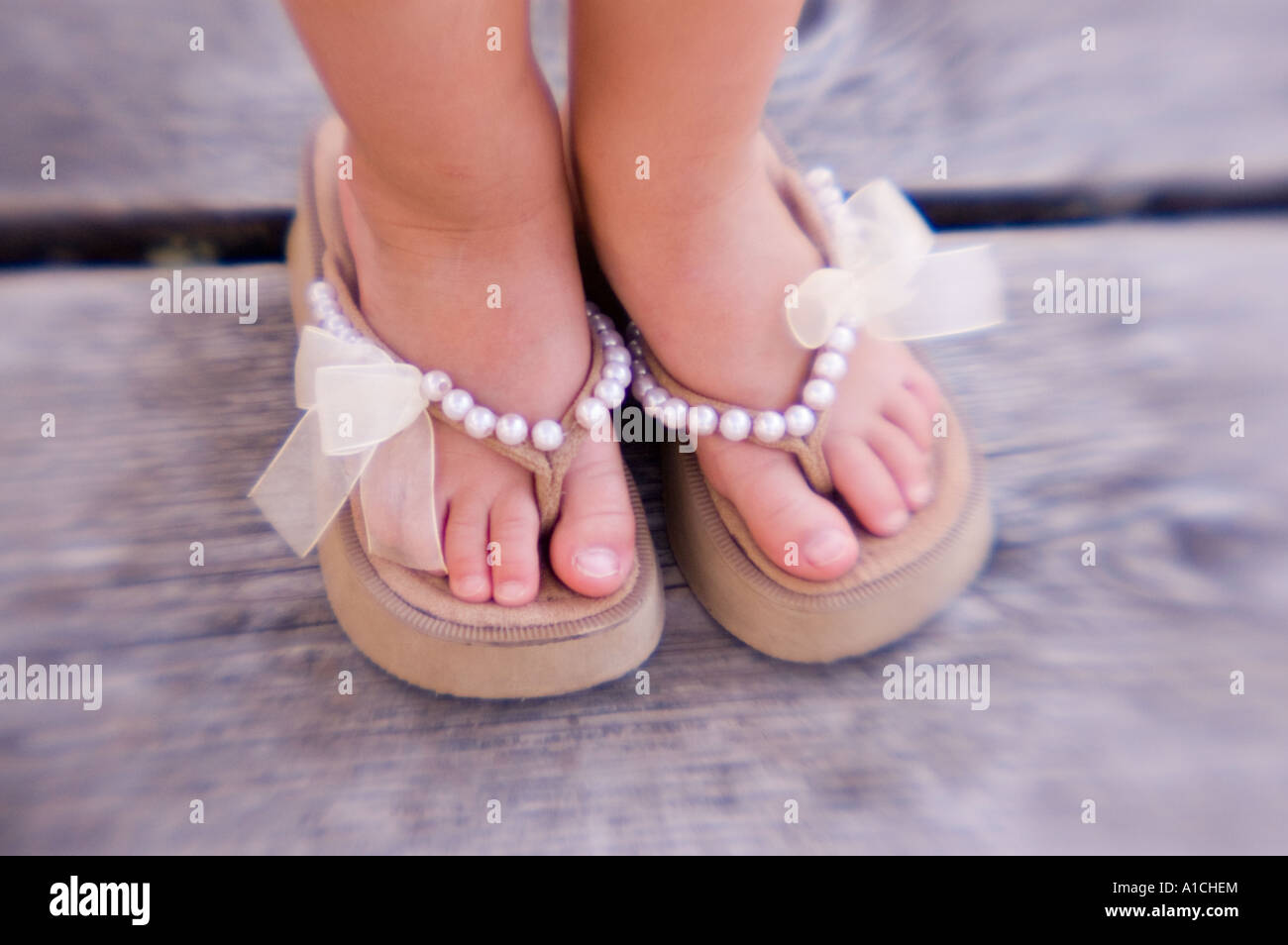 Feet Asian Woman Colorful Flip-flops Close Stock Photo 632779004